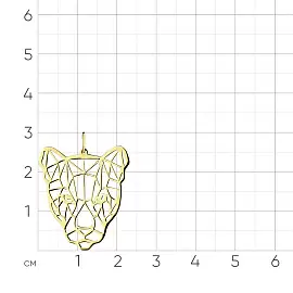Подвеска 010-0114-0000-020 золото Пантера_1