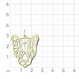 Подвеска 010-0113-0000-020 золото Пантера_1